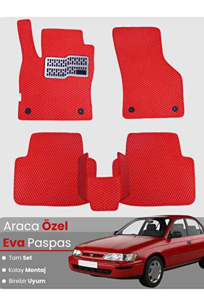 stiloto TOYOTA COROLLA E100 (1991-1997) Uyumlu EVA Paspas Tam Set–Oto Paspas,...