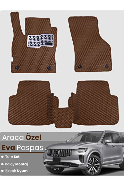 stiloto Volvo Xc90 (2014-2025)Compatible Eva Floor Mat Full Set–Auto Mat,Spec...