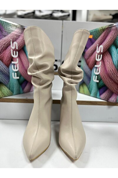 FELES 018-02 Comfortable Daily Fantasy Heel Boots with Ribbon