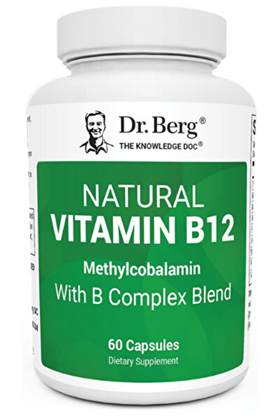 Dr. Berg Natural Vitamin B12 1000 mcg with B Complex Blend - Methylcobalamin B12 for Energy, Nerve