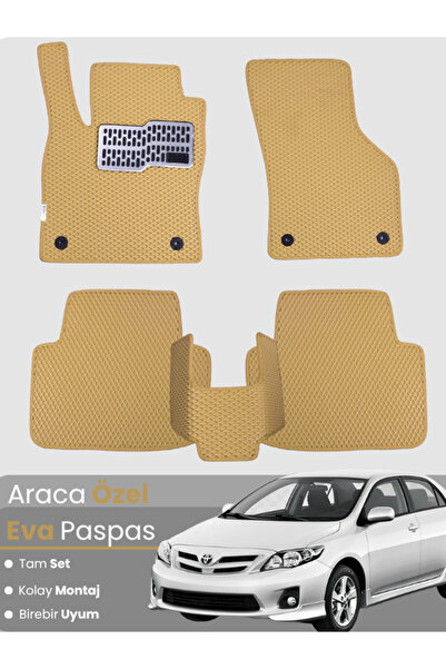 stiloto TOYOTA COROLLA E140 (2007-2012) Uyumlu EVA Paspas Tam Set–Oto Paspas,...