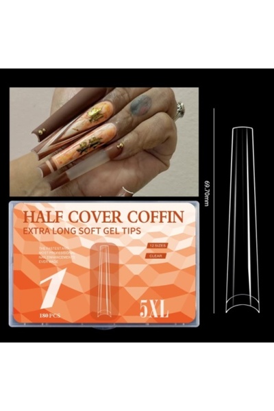 Pink Nails Tipsuri Gel Fix Set 180 de tipsuri Soft Gel 5 XL #1