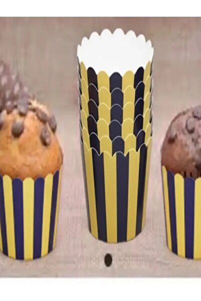 partyy bag Fenerbahçe Temalı Cupcake Kalıbı & Kek Kapsülü & 25'li Kek Kapsülü