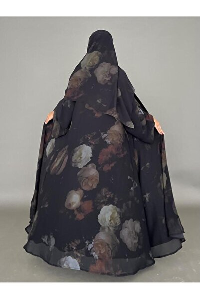 OLGA-ABAYA عباية آنيقة وعصرية من آولجا القماش شيفون مبطن قصة العباية ربع كلوش...