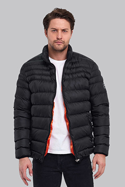 Slazenger 1009 Erkek Siyah Şişme Mont – Dik Yaka, Hafif Yapı, Günlük ve Şehir...