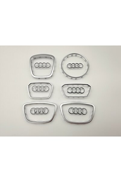 Audi Emblemă volan compatibilă cromată/neagră
