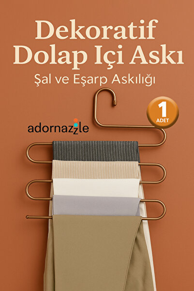 KCA HOME 1 dekorativna vešalica za ormarić, vešalica za pantalone sa 5 nivoa,...