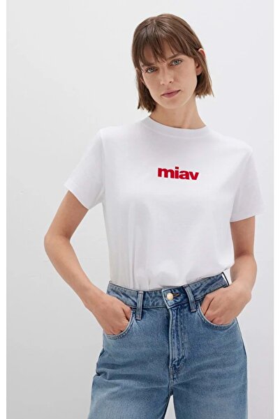 Mavi M1610622 Miav με τύπωμα T-Shirt Γυναικείο μπλουζάκι ΚΟΚΚΙΝΟ