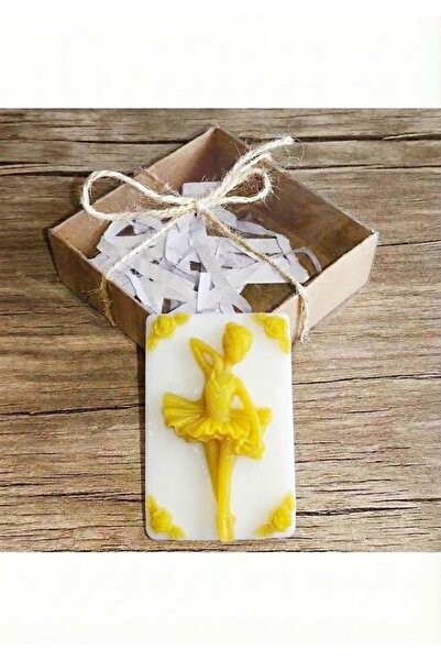 Beta Moda Hub صابون بوتيك مزخرف بشكل راقصة الباليه الصفراء - هدية معطرة بتصمي...