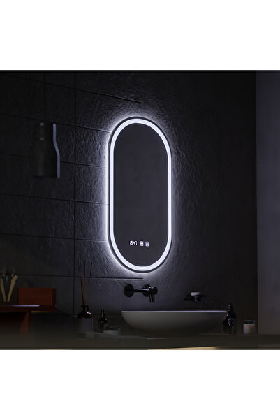 oemco Oglindă tactilă LED ONIRA cu sistem de dezaburire, ceas și temperatură ...