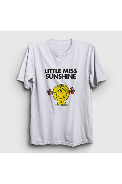 Presmono Unisex Λευκό μπλουζάκι Cute Little Miss Sunshine 587008tt