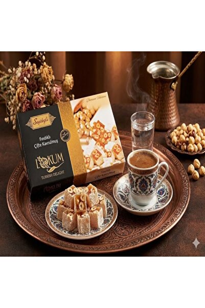 Sepetçioğlu Double Roasted Turkish Delight with Hazelnuts |   Traditional Fla...