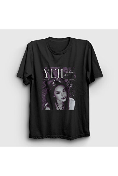 Presmono تي شيرت أسود للجنسين من Hwang Yeji K Pop Itzy 587498tt