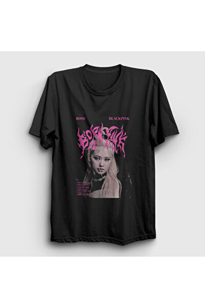 Presmono Unisex Black Rose Born Pink Blackpink T-Shirt 589021Tt