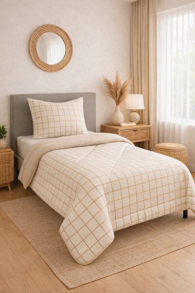 sternen glanz Velmira Cotton Patterned Double-Sided Wellsoft Single Quilt - P...