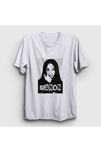 Presmono Unisex White Manon K Pop Katseye T-Shirt 588553Tt