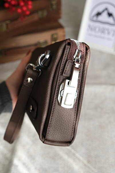 Norvi Leather Encrypted Genuine Leather Men's Handbag 1232