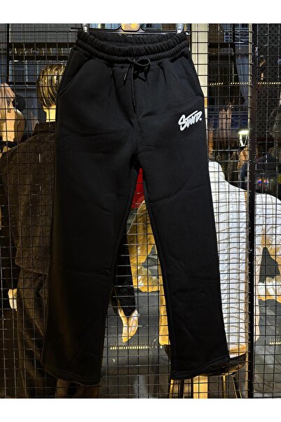 Q45collection 3Yarls Baggy Unisex Sha Fleece-Lined Trackpants