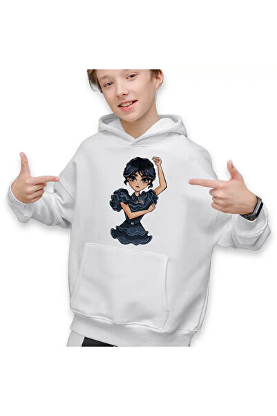 OEM Sweatshirt Kids Boys The Addams Family Wednesday Dance Horror Halloween A...