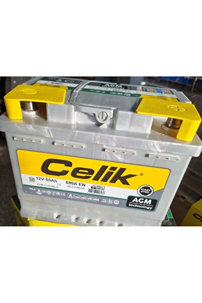 Çelik akü 12V 60AH AGM