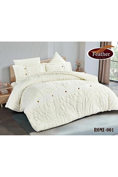 Feather Double bed set, winter style, 6 pieces