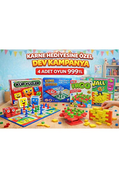 Hobi Eğitim Dünyası Küp Yüzler, Kızma Birader, Frog, Wall Balance 4'lü set
