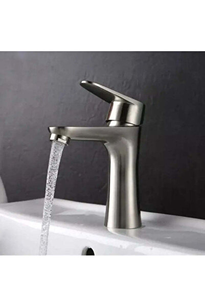 OEM Basin Mixer, Brushed Stainless Steel, Fittings, Fixing Kit, MP005