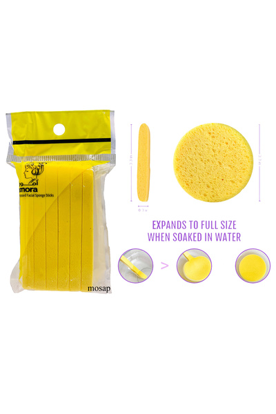 Amora Compressed Facial Sponge - Gentle Skin Cleansing