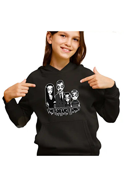 OEM Addams Family Merry Grave Horror Halloween Morticia Kids Girls Sweatshirt