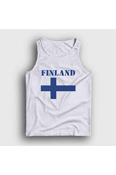 Presmono Unisex White Flag Finland Finnish Tank Top 586630Tt