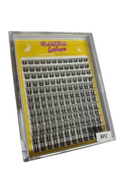 Glamura Lashes False Eyelash Tufts – Silk Extensions, Model BP2, Easy Applica...