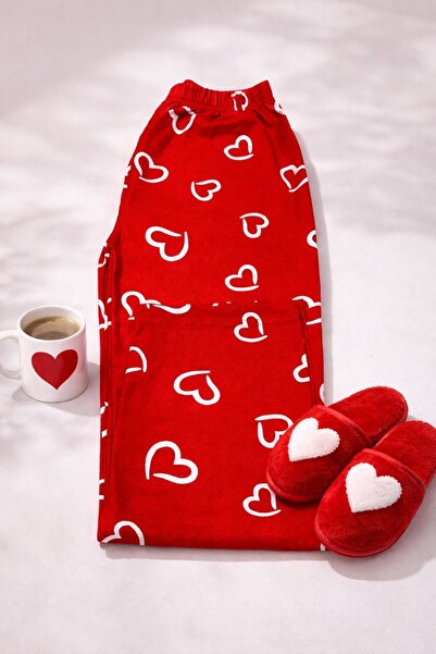 MODA Kalp Desenli Pijama Alt