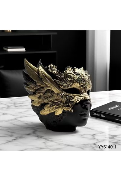 YOYOMOLD VİNTAGE MASKELİ KADIN SUKULENT SAKSI MUMLUK SİLİKON KALIP