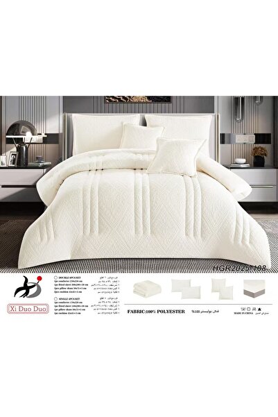 Xido Winter double velvet bedspread - double duvet - 6 pieces