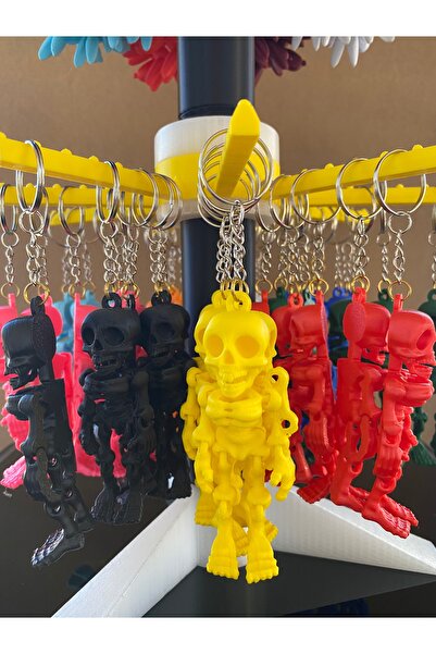 librescraft 3D Movable Gift Skeleton Keychain Charm