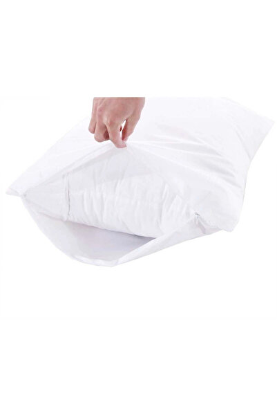 Mira Home 4 قطع وسادة مقاومة للسوائل من القطن بسحاب 50x70