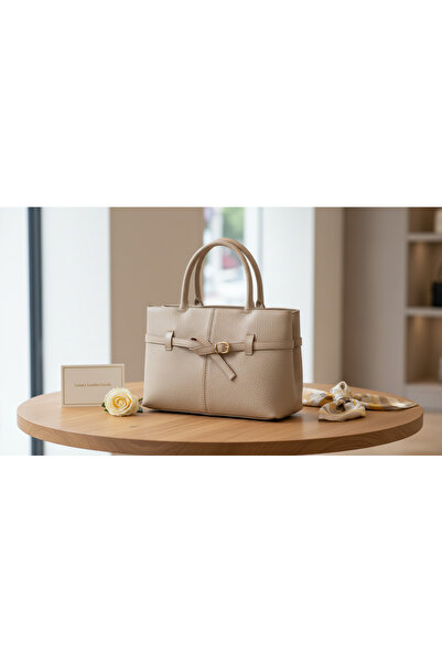 VİONZİA Kadın Kemer Detaylı Şık El ve Omuz Çantası