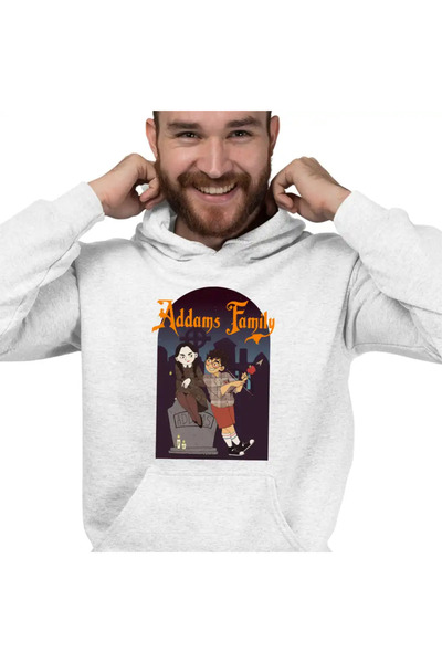 OEM Hanorac Barbati Familia Addams Wednesday Horror Cimitir Halloween Valenin...