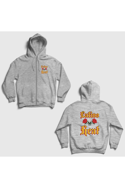 Presmono Unisex Gray Latino Heat V2 Wwe Eddie Guerrerox Back Printed Zippered...