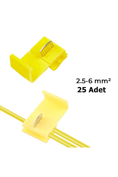 3EGROUP موصل كابل سريع موصل كليب محطة صفراء 25 قطعة