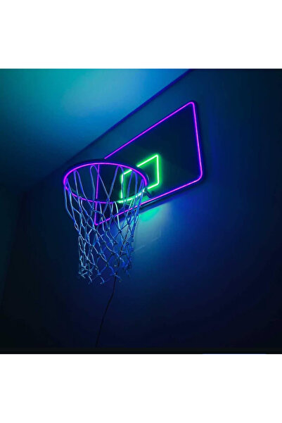 NO BRAND Büyük Boy LED Neon Basketbol Potası