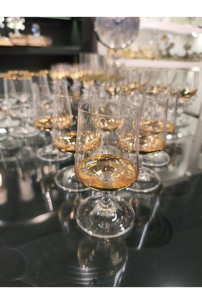 P&ORA PREMIUM KITCHEN PRODUCTS Crystal Dip Gold 140 Cc Mini Coffee Cup with S...