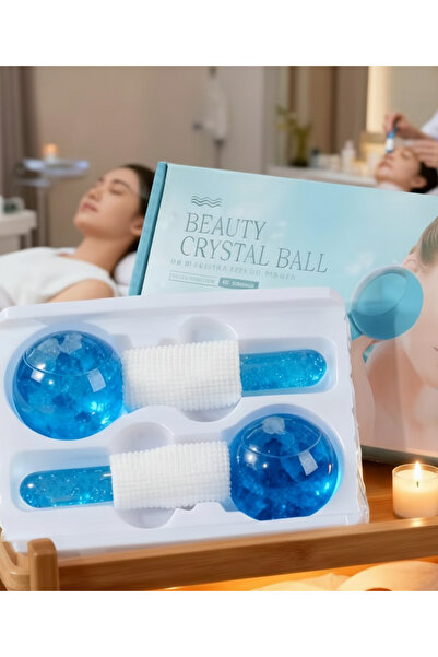 Eşya Dünyası Skin Soothing and Swelling Relief Blue Crystal Ice Globe - Thera...