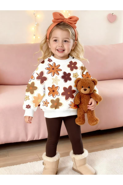 MİLANA MODA طقم ملابس علوية وسفلية للفتيات موسمي