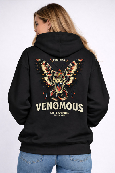 ArtYus Venomous Back Printed Unisex Hooded Sweatshirt