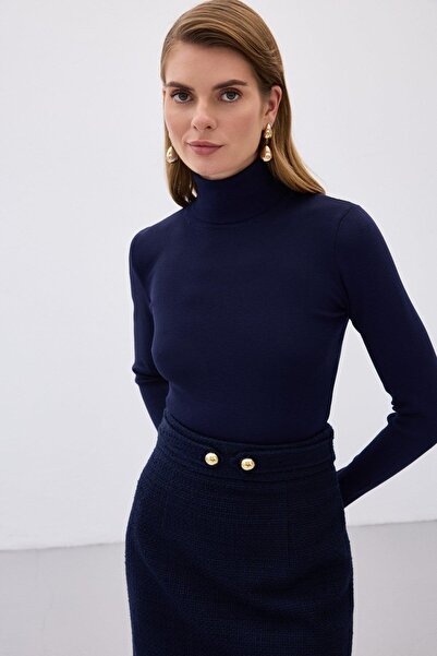 Sateen Women's Full Fisherman Knit Sweater 106-1356