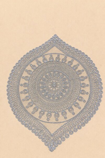 HOMENESS 6' lı Okyanus Serisi Kordone İşlemeli Modern Supla Seti 40 cm | Lüks...