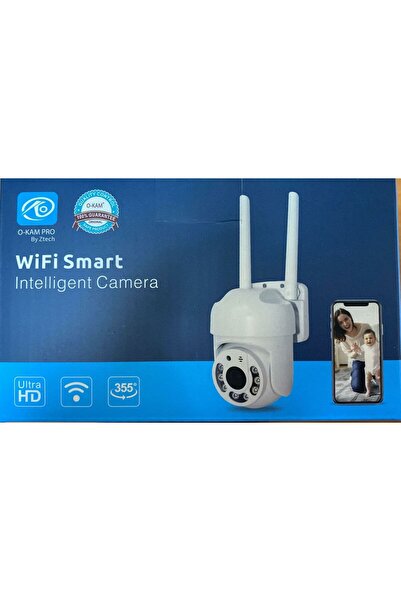 O-KAM 3031 Tek Lens Wifi 360 Derece Ses+Mikrofon 3Mp Ptz Kamera Adaptör Hediyeli