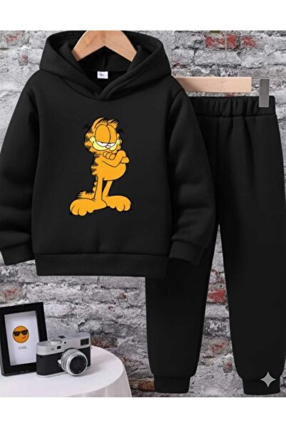 Nice Clothes Set trening pentru copii cu glugă UNISEX GARFİALD PRINT