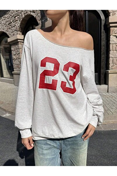 OVER HEAD Hanorac oversize cu imprimeu 23 pentru femei